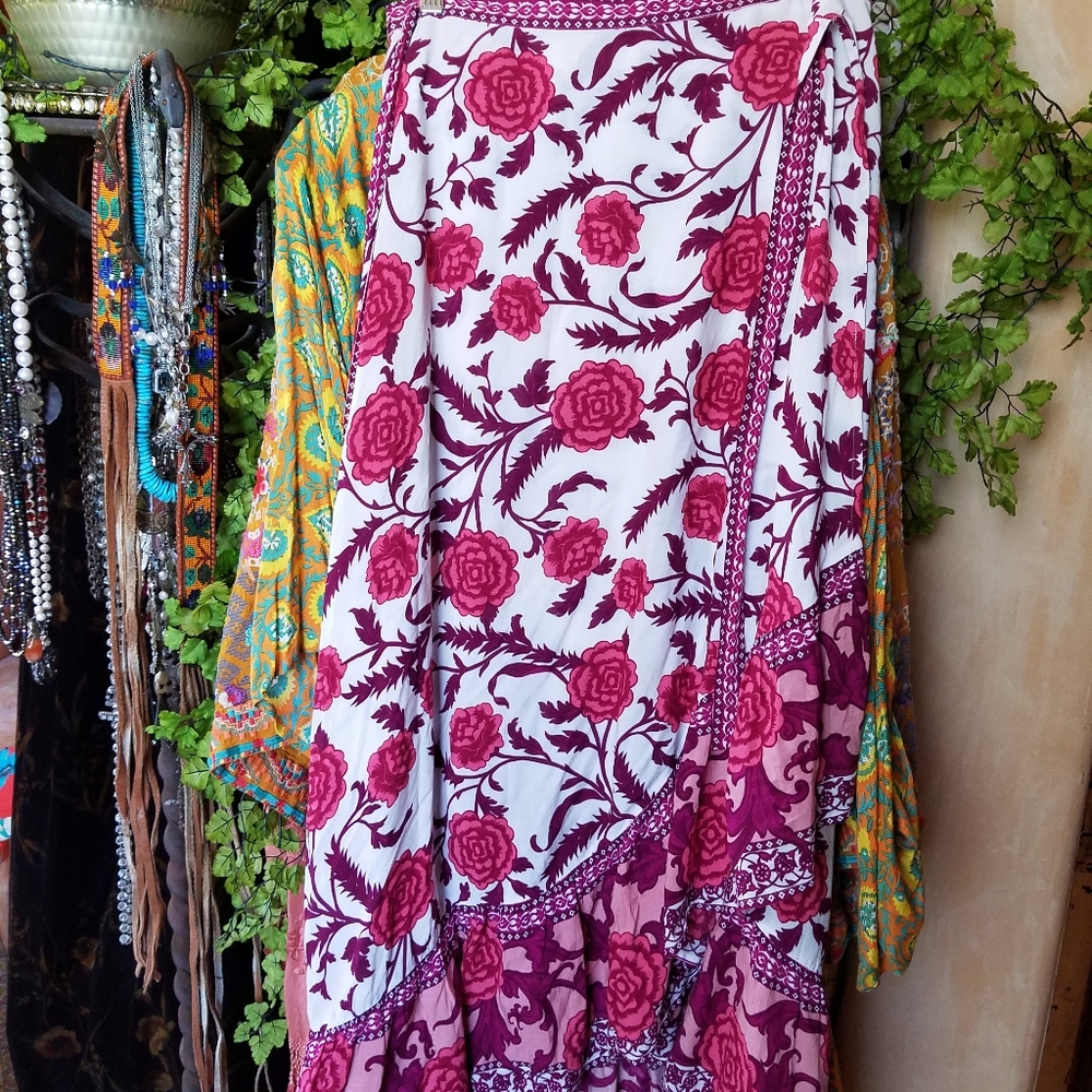 ARNHEM WRAP FLORAL SKIRT